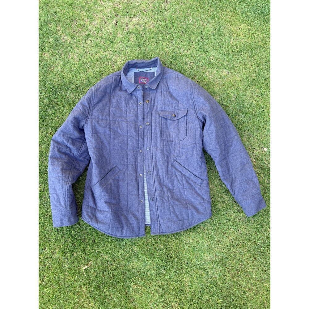Untuckit Vinifera Snap Button Wool Blend Jacket Men's Size Large KB
